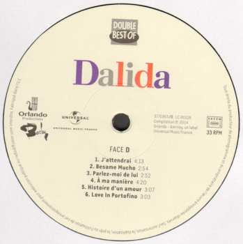 2LP Dalida: Double Best Of