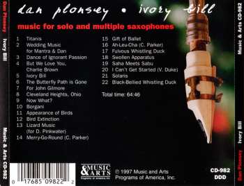 CD Dan Plonsey: Ivory Bill