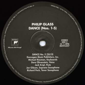 3LP Philip Glass: Dance Nos. 1-5