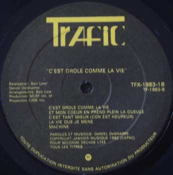 LP Daniel DeShaime: C'est Drole Comme La Vie