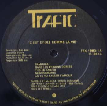 LP Daniel DeShaime: C'est Drole Comme La Vie