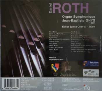 CD Daniel Roth: Orgue symphonique Jean-Baptiste Ghys (Sainte-Chantal - Dijon)