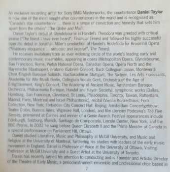 CD Daniel Taylor: The Voice Of Bach