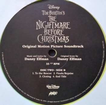 2LP Danny Elfman: The Nightmare Before Christmas (Original Motion Picture Soundtrack) CLR | LTD
