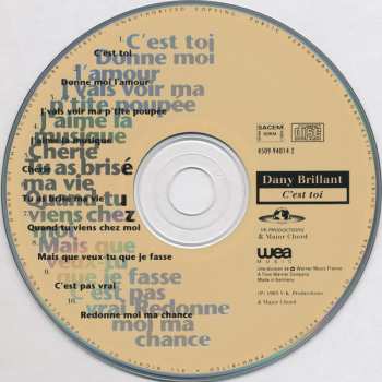 CD Dany Brillant: C'est Toi