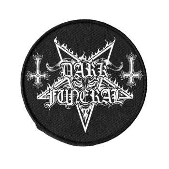 Merch Dark Funeral: Naszywka Logo Dark Funeral (circle) (woven)