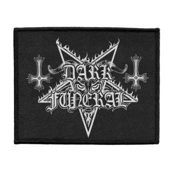 Merch Dark Funeral: Naszywka Logo Dark Funeral (woven)