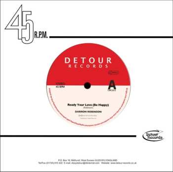 Album Darron Robinson: Ready Your Love (Be Happy) / (This Time) I Can't Lose