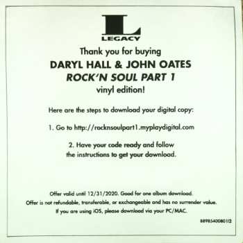 LP Daryl Hall & John Oates: Rock 'N Soul Part 1