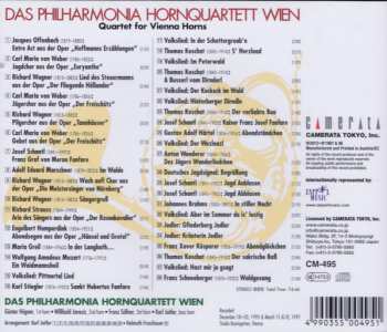 CD Das Philharmonia Hornquartett Wien: Quartet for Vienna Horns