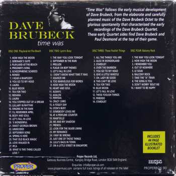 4CD/Zestaw pudełkowy Dave Brubeck: Time Was