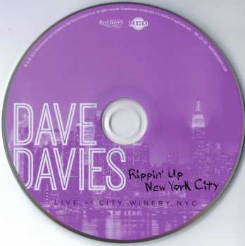 CD Dave Davies: Rippin' Up NYC - Live At City Winery NYC