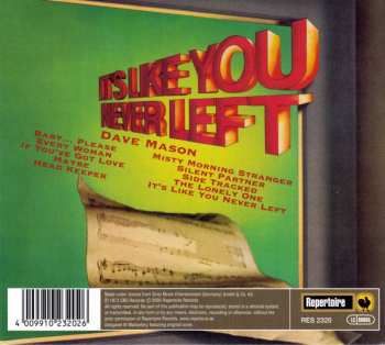 CD Dave Mason: It's Like You Never Left DIGI