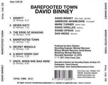 CD David Binney: Barefooted Town