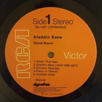 LP David Bowie: Aladdin Sane
