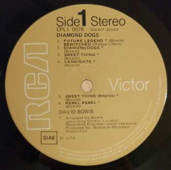 LP David Bowie: Diamond Dogs
