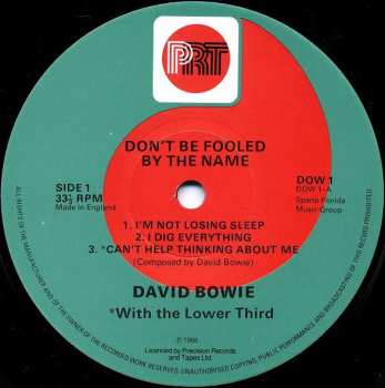 LP David Bowie: Don't Be Fooled By The Name