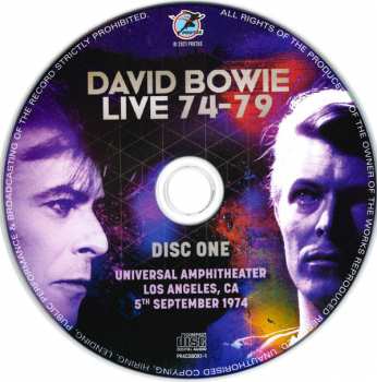 4CD/Zestaw pudełkowy David Bowie: Live 74-79