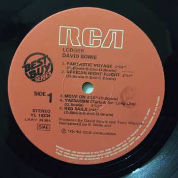 LP David Bowie: Lodger