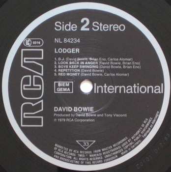 LP David Bowie: Lodger