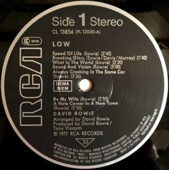 LP David Bowie: Low