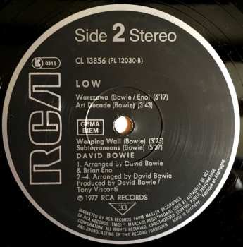 LP David Bowie: Low
