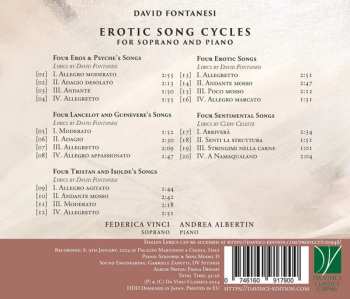 CD Andrea Albertin: Erotic Song Cycles For Soprano And Piano