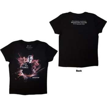  David Gilmour: David Gilmour Ladies T-shirt: Luck & Strange Brighton (black) (back Print & Ex-tour) (large) L