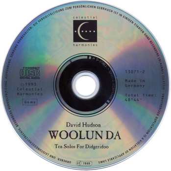 CD David Hudson: Woolunda (Ten Solos For Didgeridoo)
