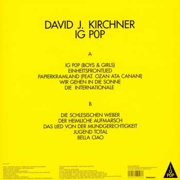 LP David J. Kirchner: IG POP LTD