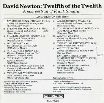 CD David Newton: 12th Of The 12th (A Jazz Portrait Of Frank Sinatra)