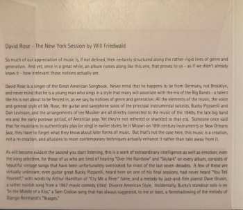 CD David Rose: The New York Sessions