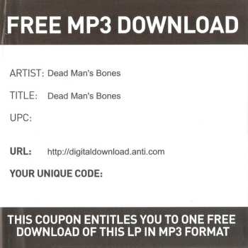 2LP Dead Man's Bones: Dead Man's Bones