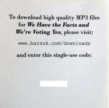 LP Death Cab For Cutie: We Have The Facts And We're Voting Yes