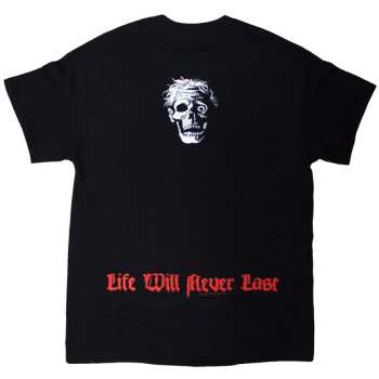 Merch Death: Death Unisex T-shirt: Life Will Never Last (black) (back Print) (small) S