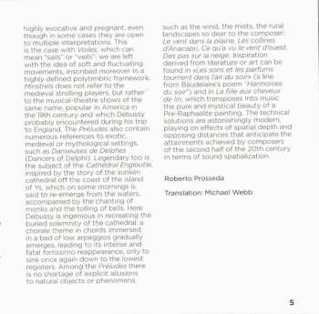 CD Claude Debussy: Preludes Book I; Images I; Nocturne