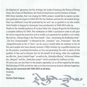 CD Dechen Shak Dagsay: Tara Devi (Inner Journey Towards Ultimate Happiness)