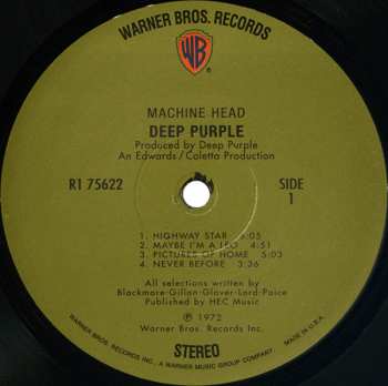 LP Deep Purple: Machine Head
