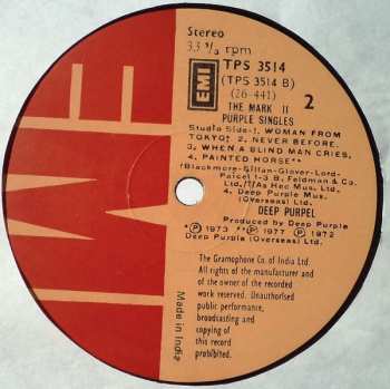 LP Deep Purple: The Mark 2 Purple Singles