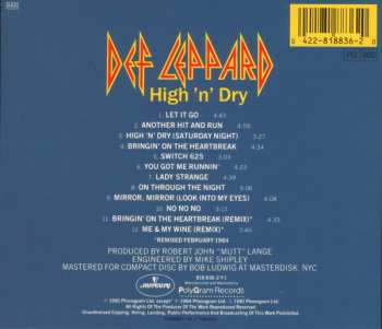 CD Def Leppard: High 'n' Dry