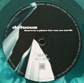 LP Defocus: There Is A Place For Me On Earth CLR