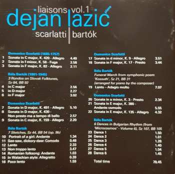 SACD Dejan Lazić: Liaisons vol. 1 Scarlatti & Bartók