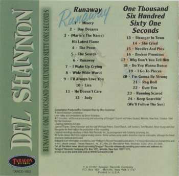 CD Del Shannon: Runaway / One Thousand Six Hundred Sixty One Seconds