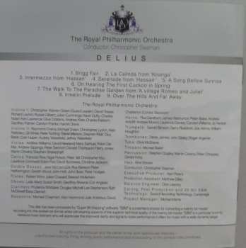 CD Frederick Delius: Brigg Fair / La Calinda From 'Koanga' / Intermezzo And Serenade From 'Hassan' / A Song Before Sunrise / On Hearing The First Cuckoo In Spring / The Walk To The Paradise Garden / Irmelin Prelude / Over The Hills And Far Away