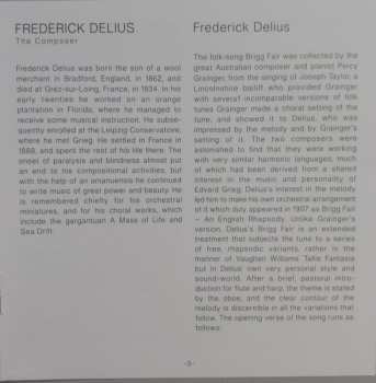 CD Frederick Delius: Brigg Fair / La Calinda From 'Koanga' / Intermezzo And Serenade From 'Hassan' / A Song Before Sunrise / On Hearing The First Cuckoo In Spring / The Walk To The Paradise Garden / Irmelin Prelude / Over The Hills And Far Away