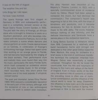 CD Frederick Delius: Brigg Fair / La Calinda From 'Koanga' / Intermezzo And Serenade From 'Hassan' / A Song Before Sunrise / On Hearing The First Cuckoo In Spring / The Walk To The Paradise Garden / Irmelin Prelude / Over The Hills And Far Away