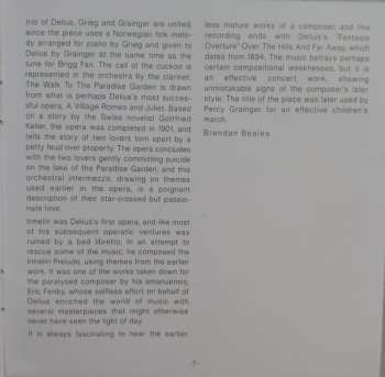 CD Frederick Delius: Brigg Fair / La Calinda From 'Koanga' / Intermezzo And Serenade From 'Hassan' / A Song Before Sunrise / On Hearing The First Cuckoo In Spring / The Walk To The Paradise Garden / Irmelin Prelude / Over The Hills And Far Away