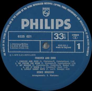 LP Demis Roussos: Forever And Ever