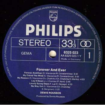LP Demis Roussos: Forever And Ever