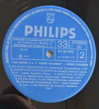 2LP Demis Roussos: Los Super 2LP